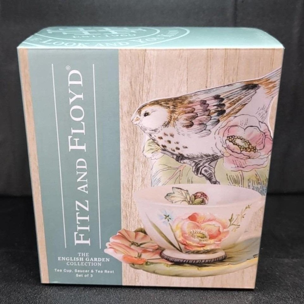 Fitz & Floyd Butterfly Tea Set, English Garden Collection, Replacement Tableware